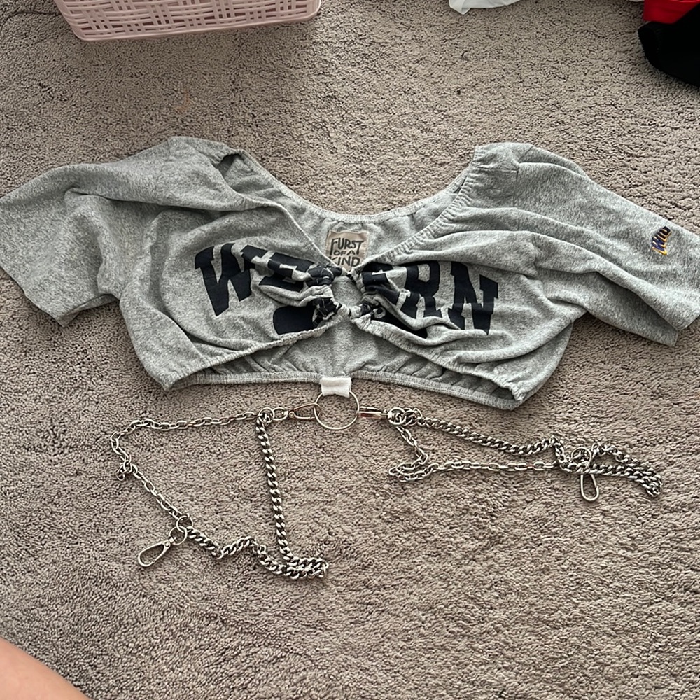 LF Western crop top